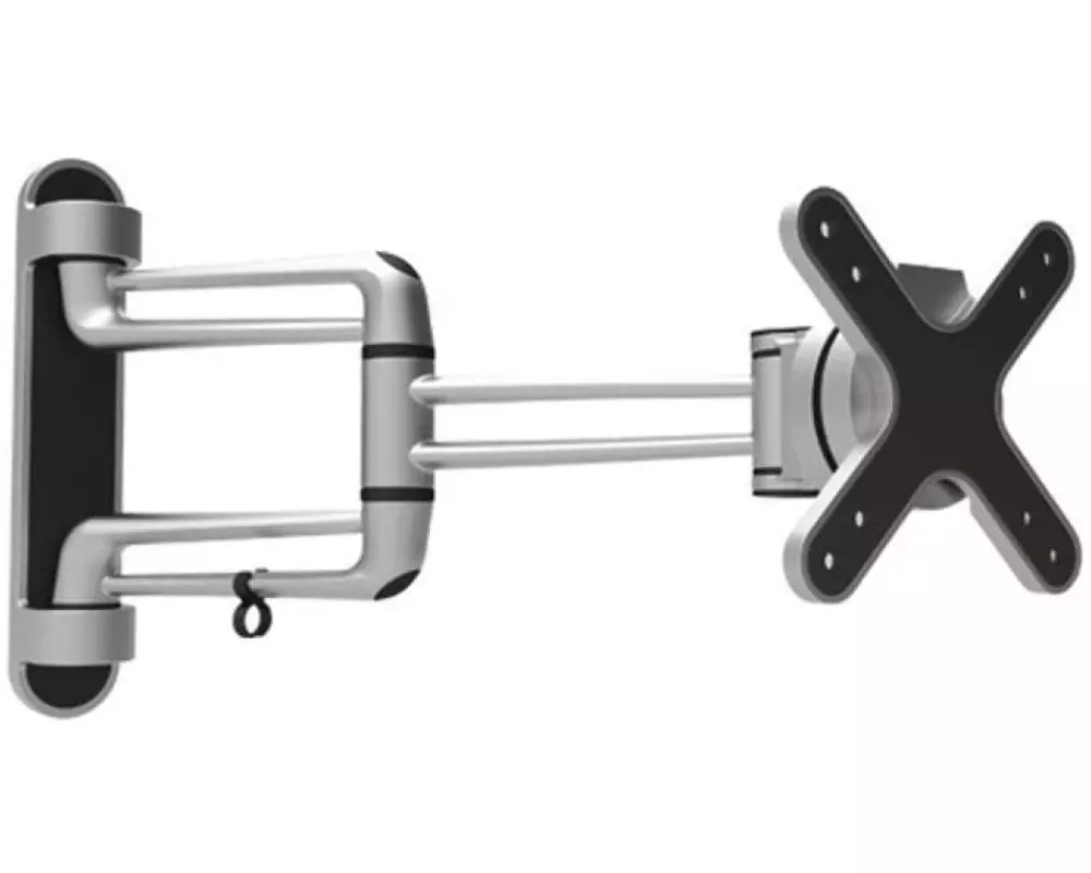 PureMounts Wandhalterung PM-STYLE-23C Schwarz/Silber