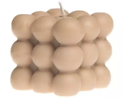 santabarbara THE LABEL Kerze Classic Bubble 6 x 6 cm, Nude