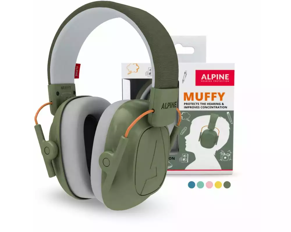 Alpine Gehörschutz Muffy Kids Olivgrün