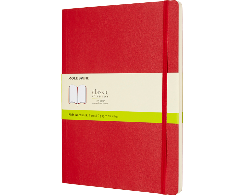 MOLESKINE Notizbuch XL 854696 Blanko,Soft Cover,Scharlach