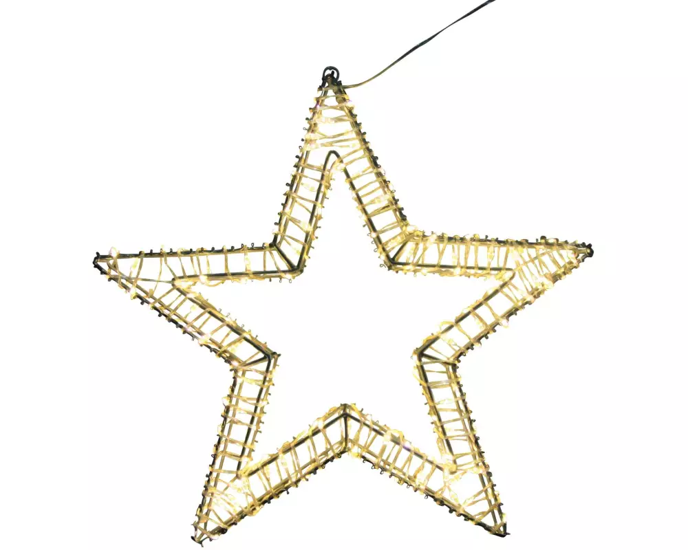 Dameco LED-Figur Stern, 100 LEDs, 5 x 30 cm, Silber