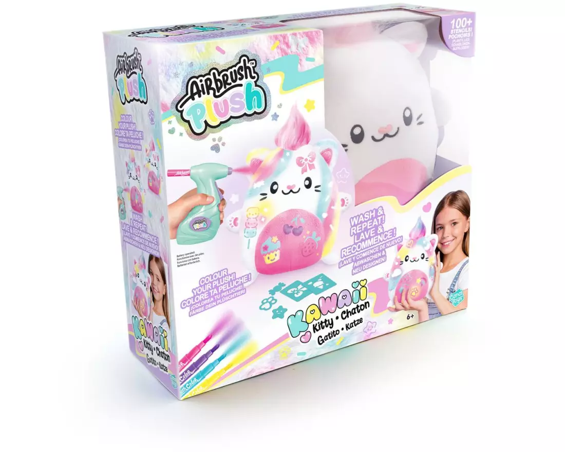 Canal Toys Airbrush Plush Kawaii Kitty 32 cm