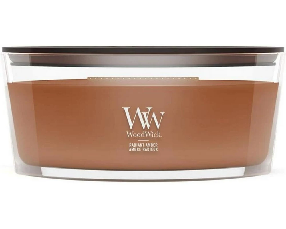 Woodwick Duftkerze Radiant Amber Ellipse