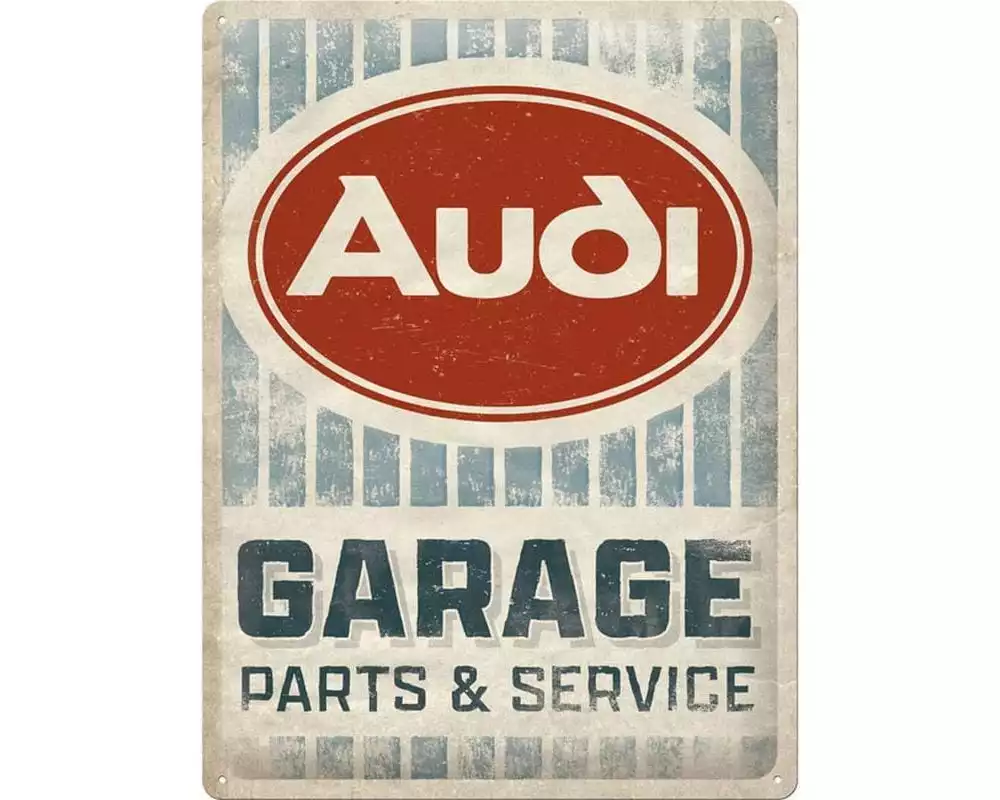 Nostalgic Art Schild Audi Garage 30 x 40 cm, Metall