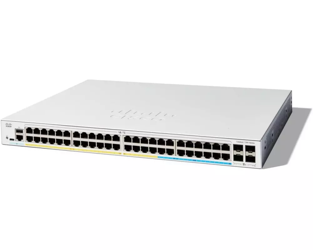 Cisco PoE+ Switch Catalyst C1300-48P-4G 52 Port