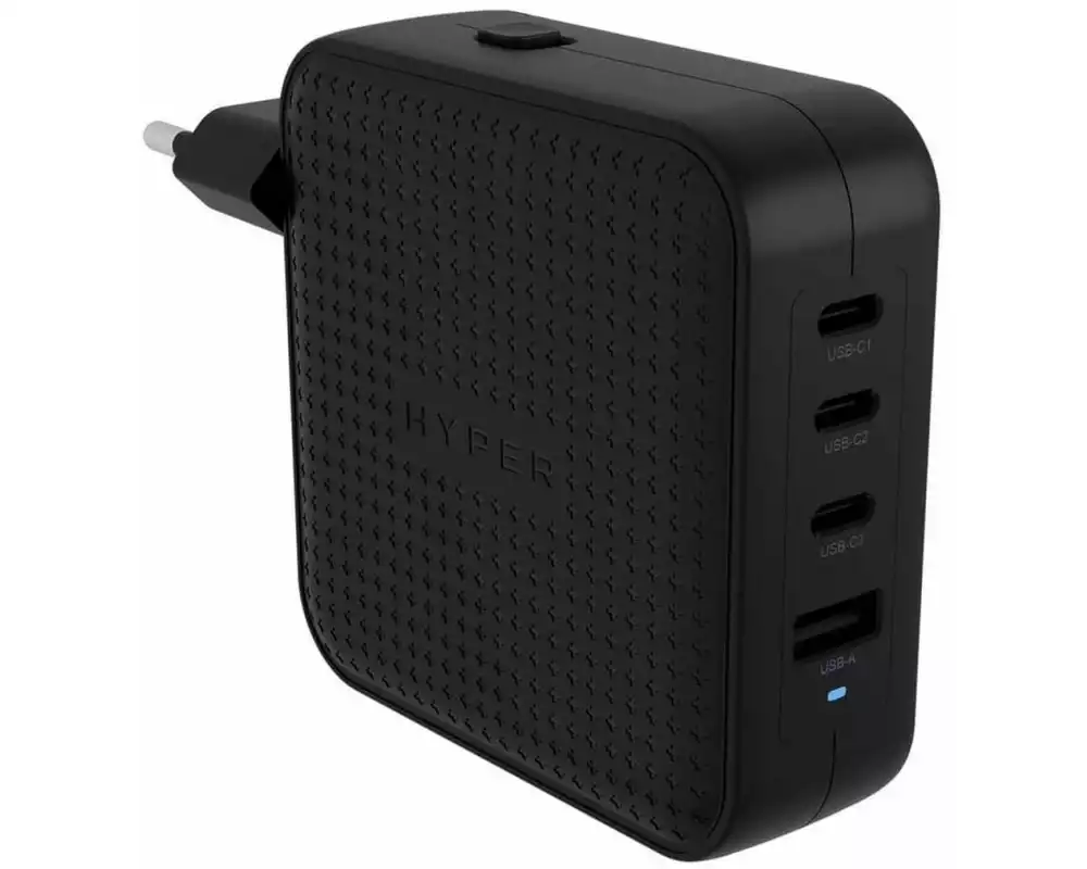 HYPER USB-Wandladegerät HyperJuice USB-C GaN 100 W Schwarz