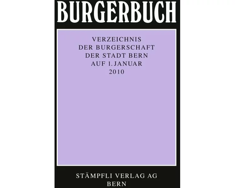 Burgerbuch 2010
