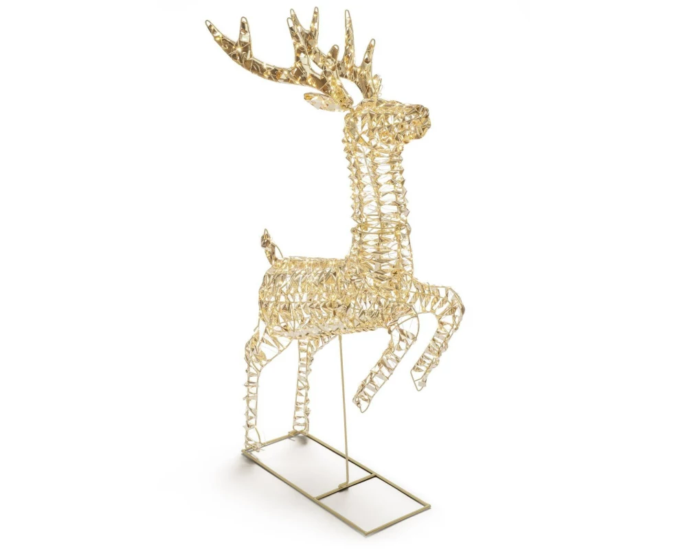 STT LED-Figur Glamour reindeer 90 Gold