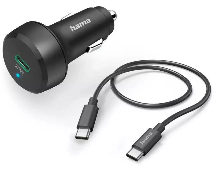Hama Autoladegerät Car Charger USB-C 25 W Weiss