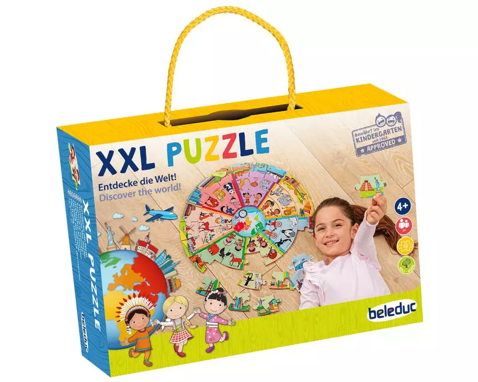 Beleduc XXL Puzzle Entdecke die Welt