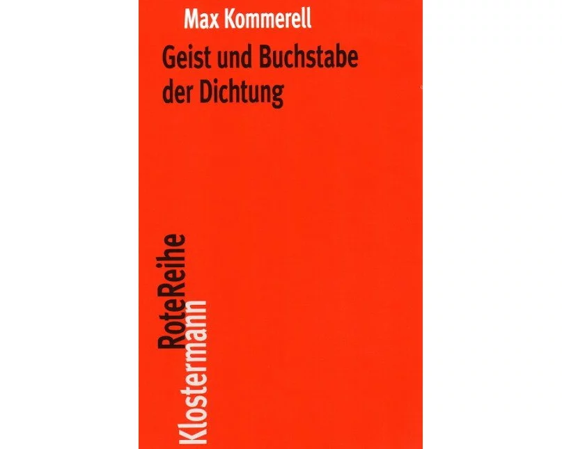 Geist und Buchstabe der Dichtung. Sonderausgabe