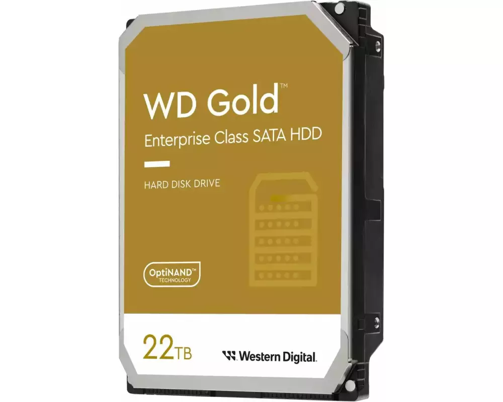Western Digital Harddisk WD Gold 22 TB 3.5"