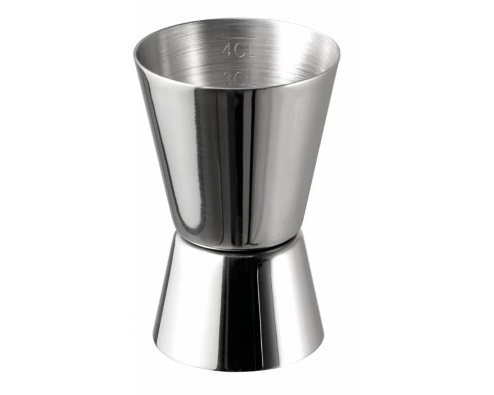 APS Cocktail-Doppelmass 40/20 ml, Silber