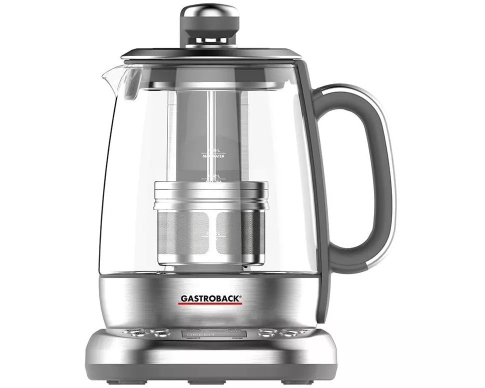 Gastroback Tee- und Wasserkocher Advanced Plus Silber