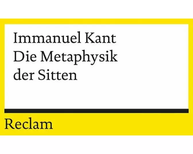 Die Metaphysik der Sitten