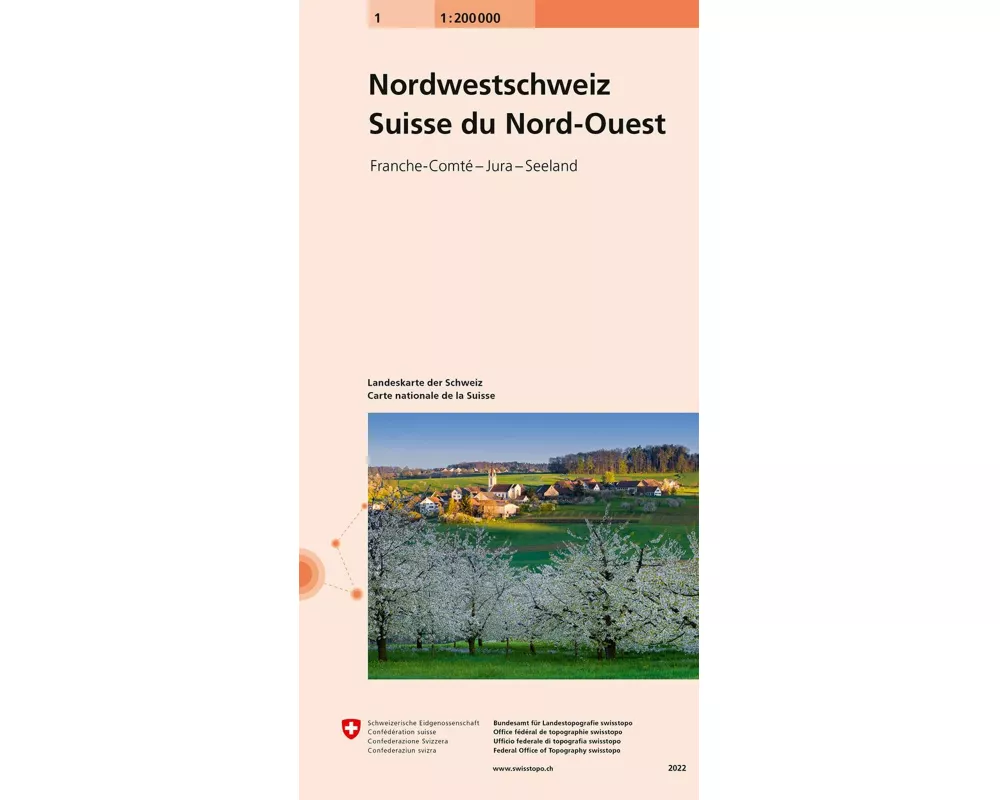 Landeskarte der Schweiz 1. Nordwest-Schweiz / Suisse nord-ouest