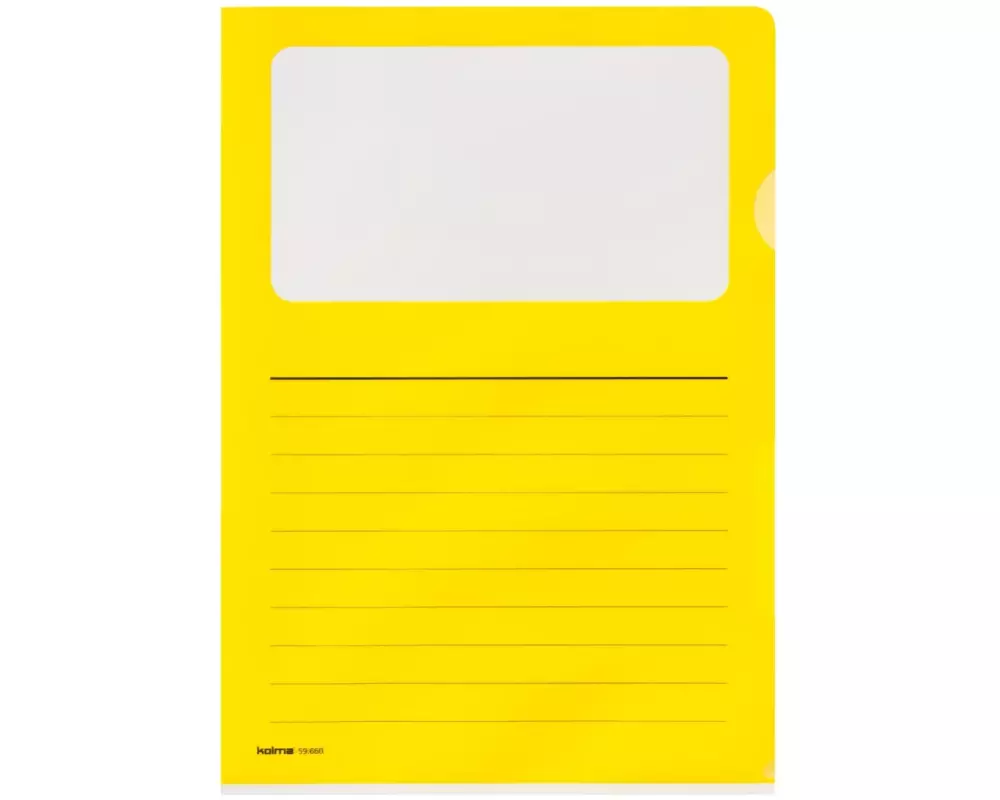 Kolma Sichthülle Visa Dossier Script A4 CopyResistant Gelb
