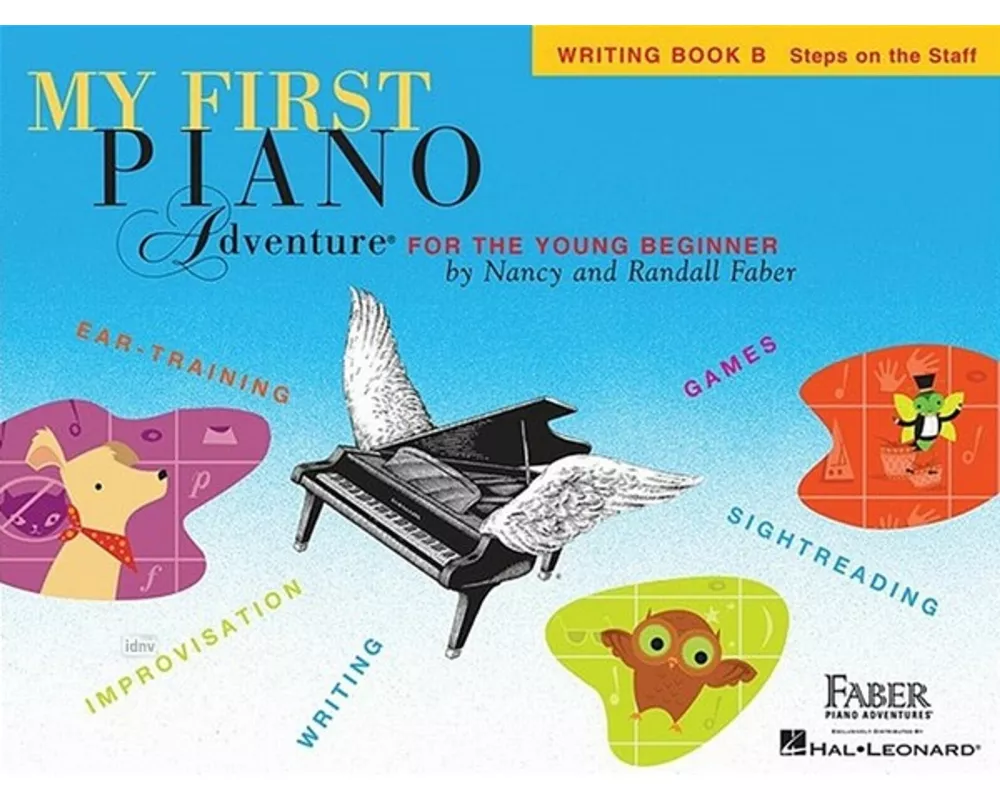 My First Piano Adventure, Writing Book B, Steps on the Staff