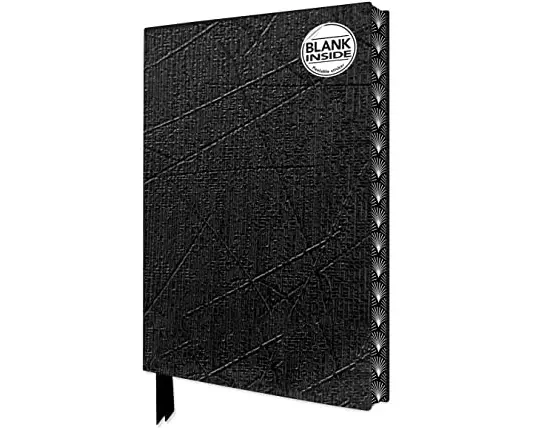 Ebony Blank Artisan Notebook (Flame Tree Journals)