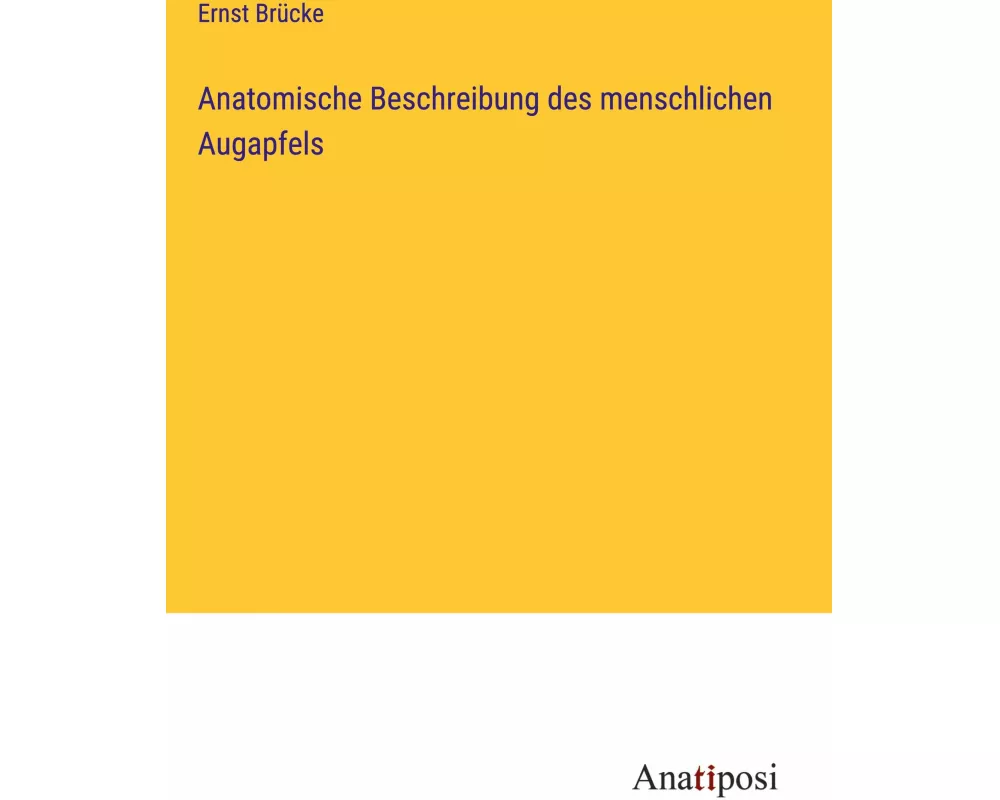Anatomische Beschreibung des menschlichen Augapfels