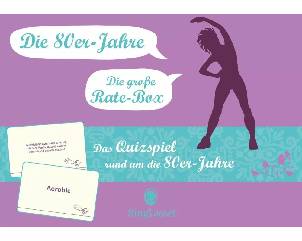 Das große 80er-Jahre-Quiz. Das Spiel für Senioren rund um die 80er Jahre. Spiele-Box mit 100 Karten