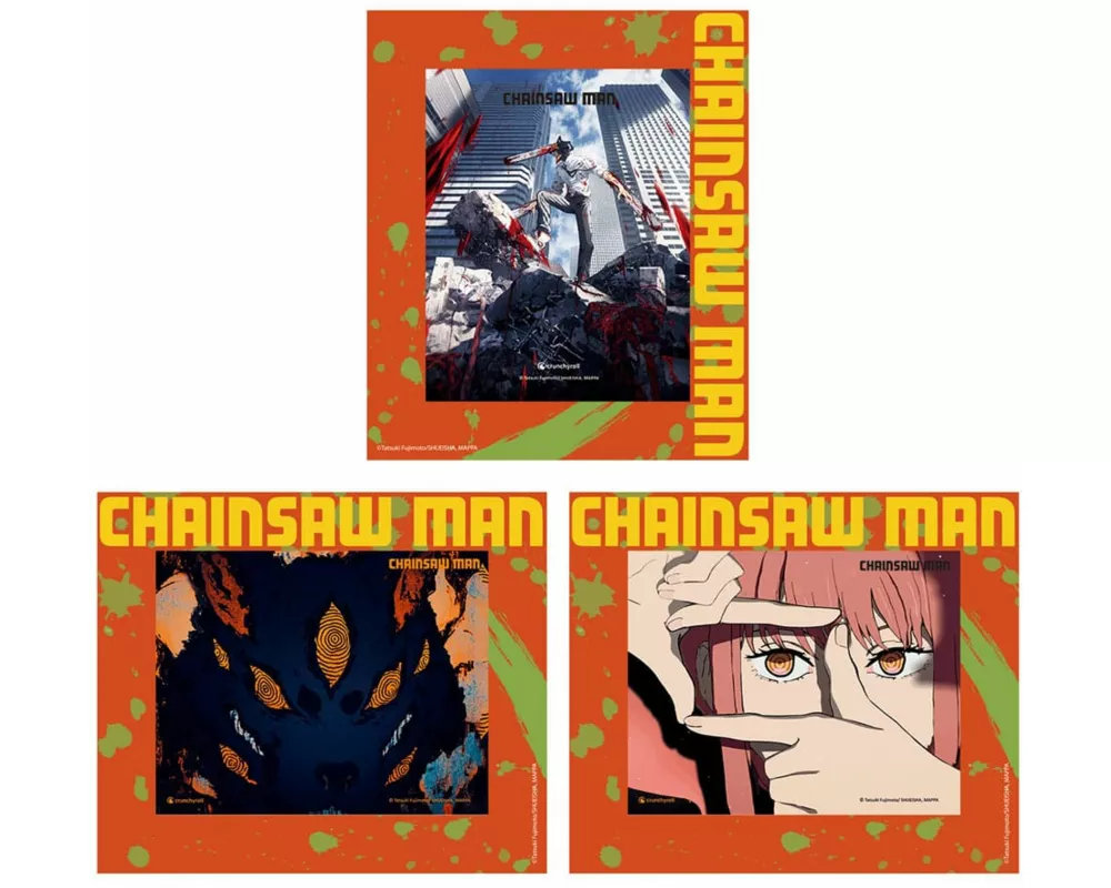 Chainsaw Man - 3D Karten Rahmen Set - (3 Stück)