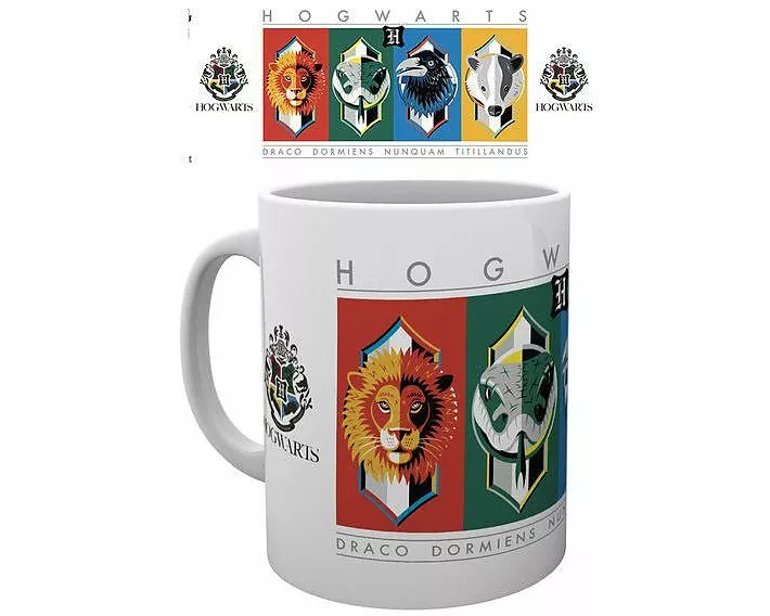 HARRY POTTER - Tasse - House Crests Simple box