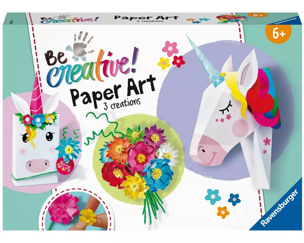 BeCreative Midi - Paper Art Einhörner