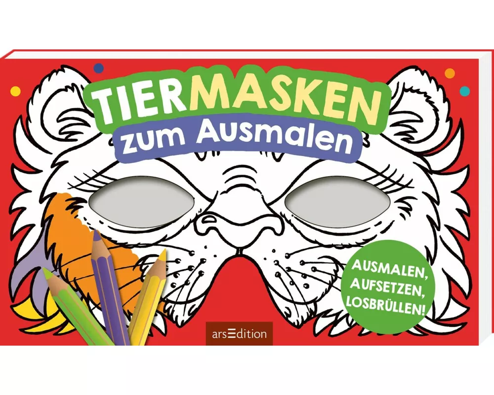 Tiermasken zum Ausmalen