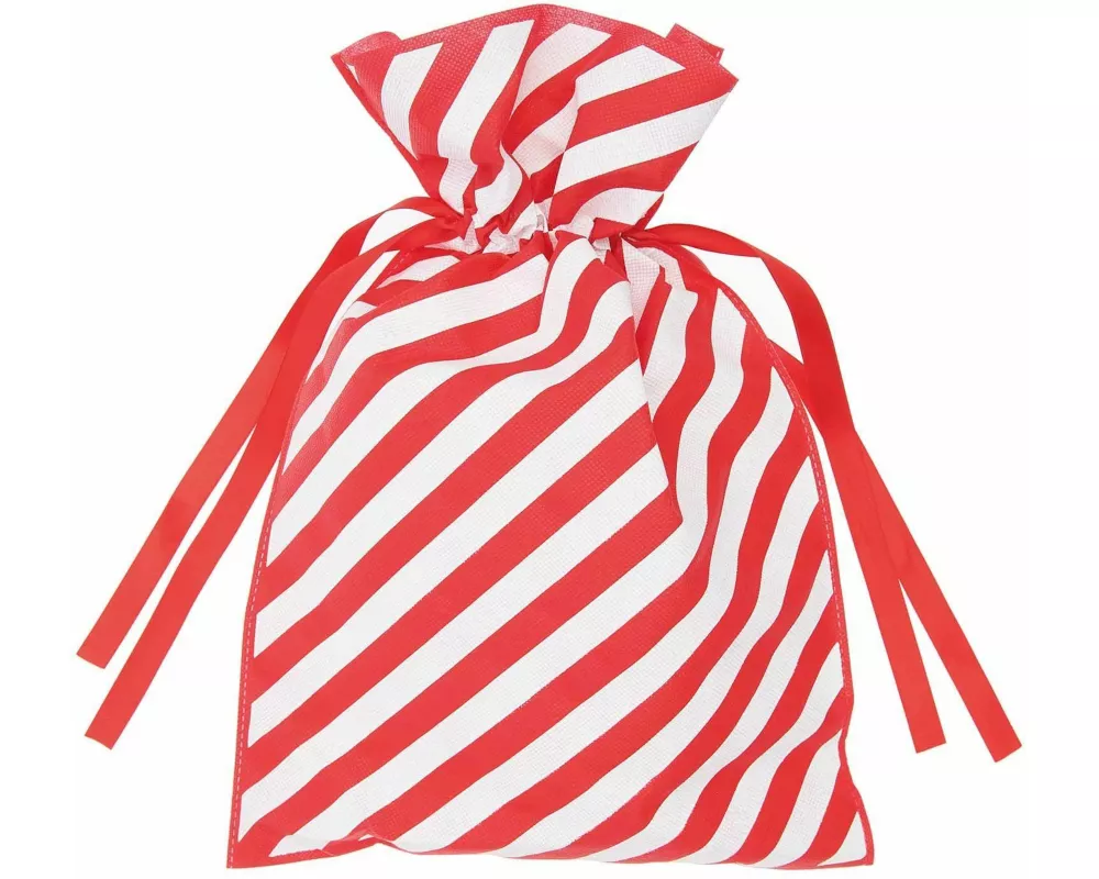 Geschenktasche I love Christmas, rot/weiß