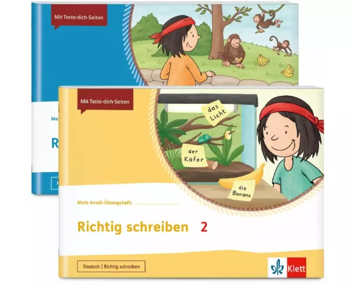 Mein Anoki-Übungsheft - Paket Richtig schreiben / Richtig rechnen 2
