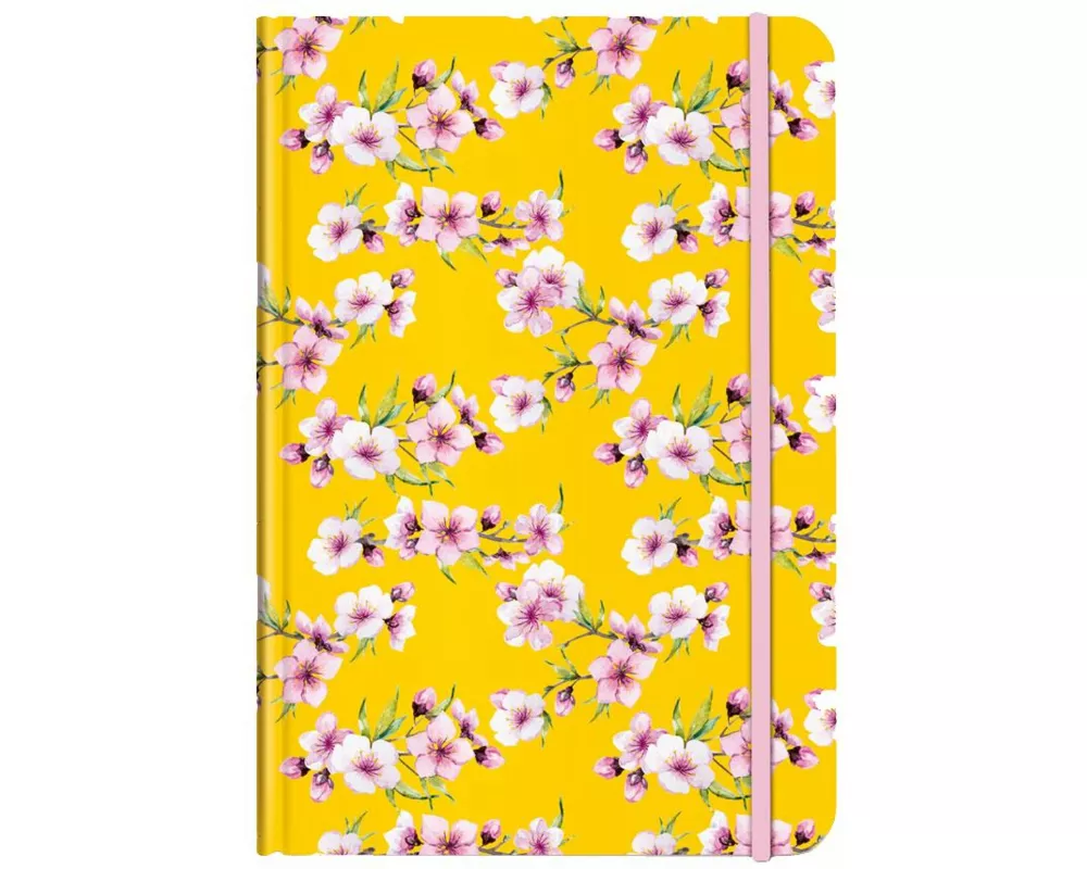 Notizbuch A5 Blüten gelb