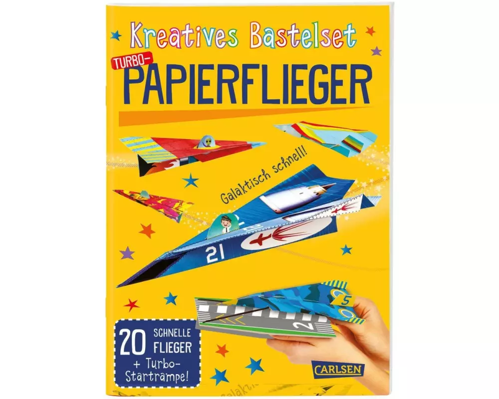 Bastelset für Kinder: Kreatives Bastelset: Turbo-Papierflieger