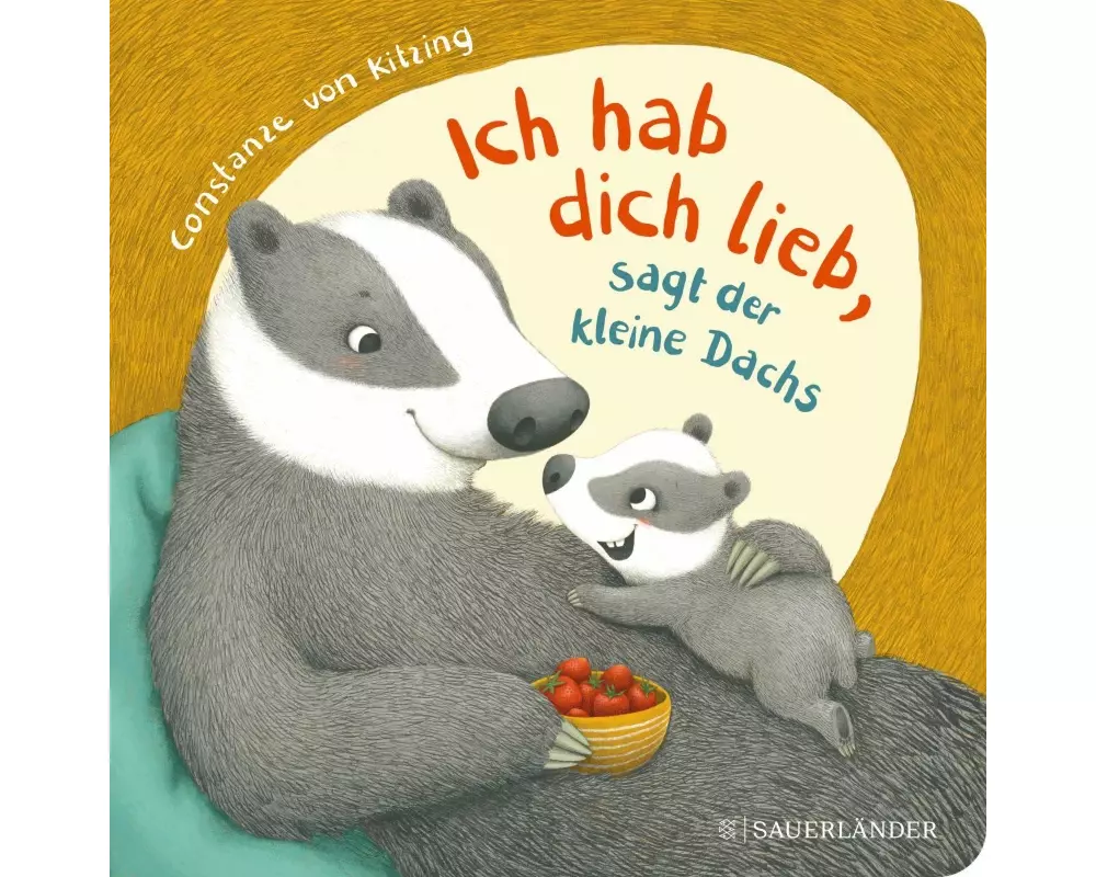 "Ich hab dich lieb", sagt der kleine Dachs