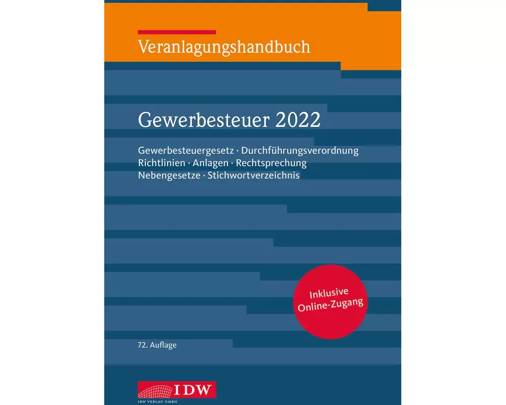 Veranlagungshandbuch Gewerbesteuer 2022 72.A
