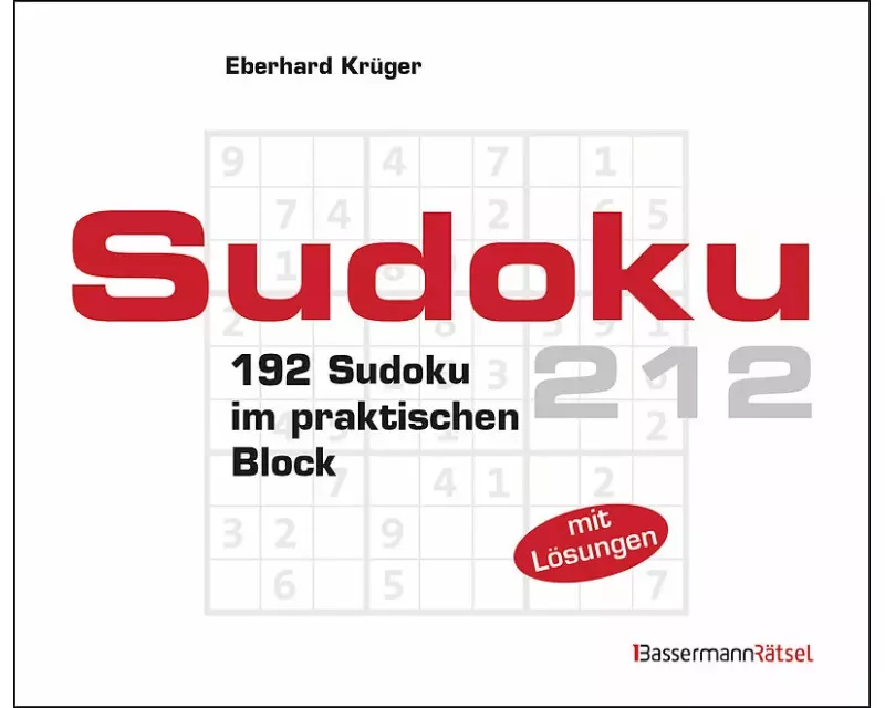 Sudokublock 212 (5 Exemplare à 2,99 €)
