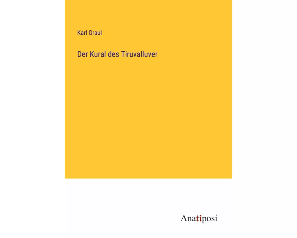 Der Kural des Tiruvalluver