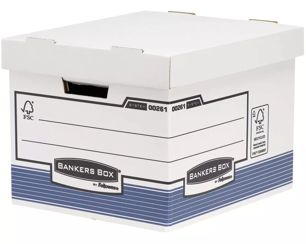 Fellowes Archivschachtel R-Kive Blau/Weiss