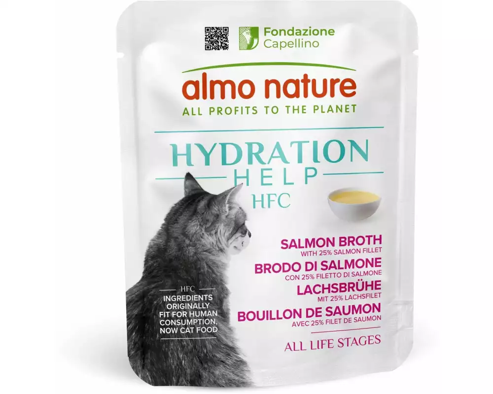 Almo Nature HFC Hydration mit Lachs und Brühe 50 g