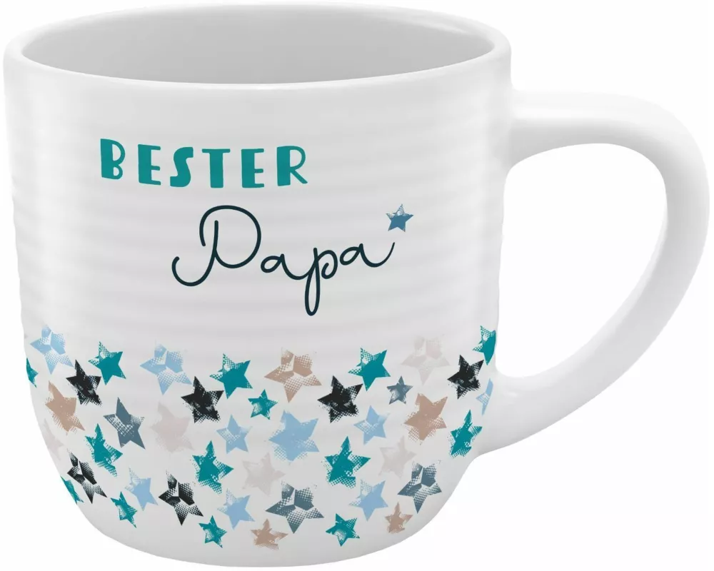 GRUSS & CO Tasse mit Rillen "Bester Papa"