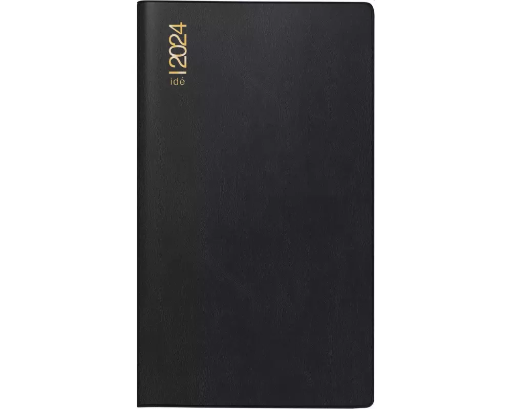 rido/idé 7012212904 Wochenkalender Taschenkalender 2024 Modell TM 17/contacter 2 Seiten = 1 Woche quer Blattgröße 8,7 x 15,3 cm Kunststoff-Einband