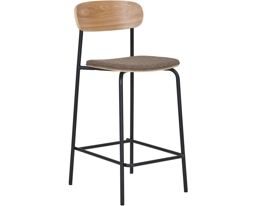 House Nordic Barhocker Estepona 2 Stück, Braun