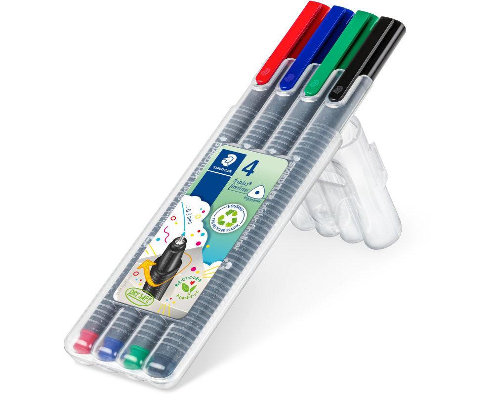 STAEDTLER Triplus Fineliner 334 RC4 4er Set