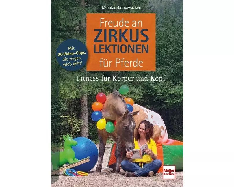 Freude an Zirkuslektionen für Pferde