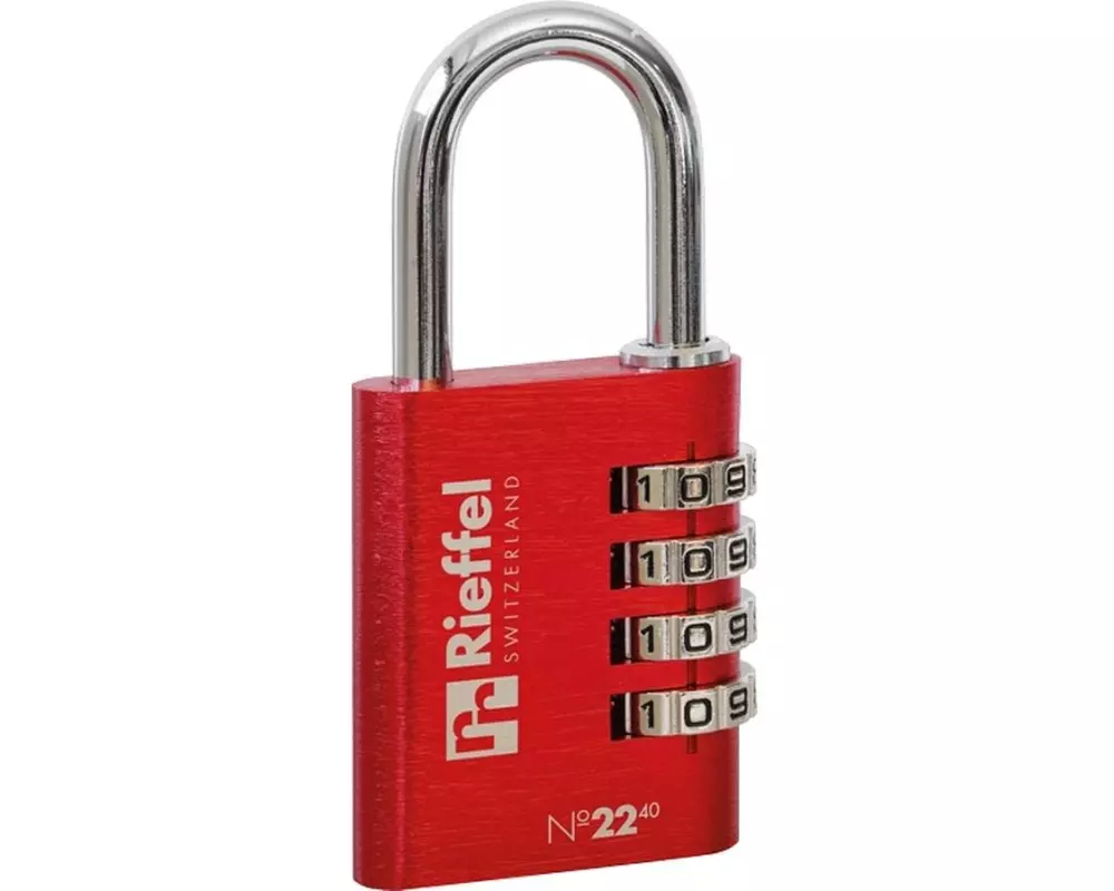 Rieffel Vorhängeschloss Aluminium Nr. 22 Rot Aluminium