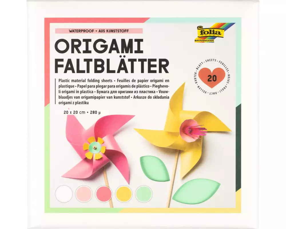 Folia Faltblätter 20 x 20 cm