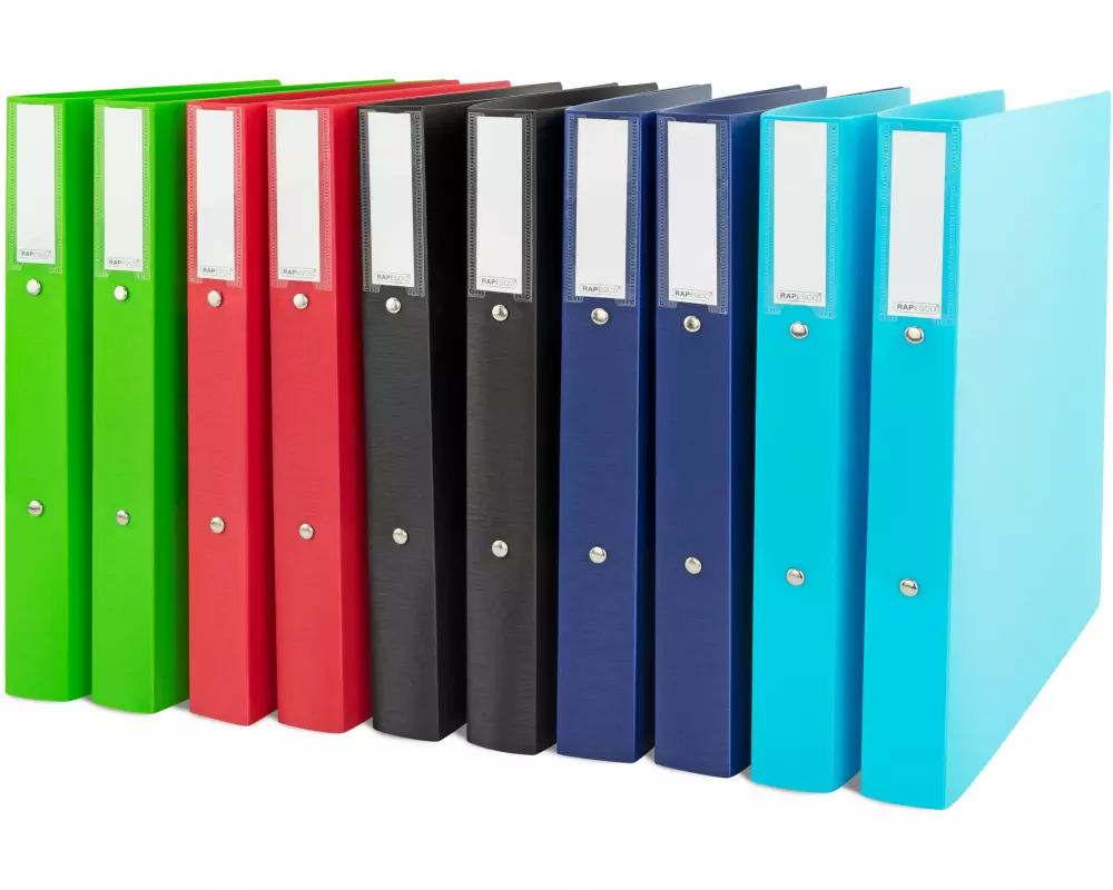 Rapesco Ordner Eco GRS 40 cm, 10 Stück, Assortiert