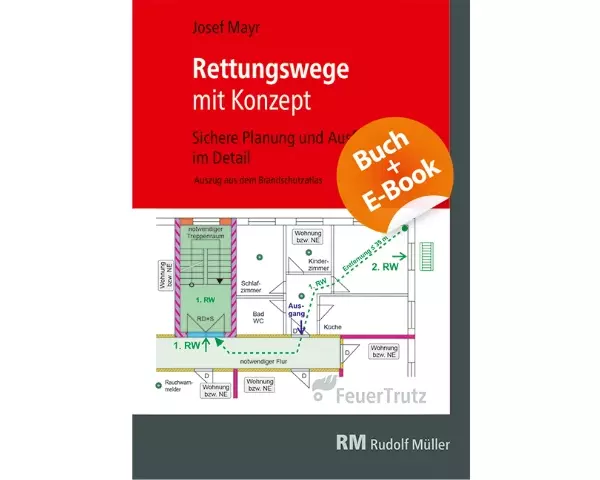 Rettungswege mit Konzept mit E-Book (PDF)