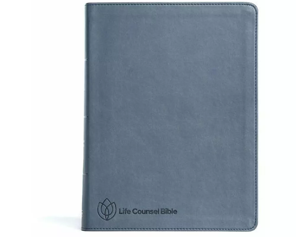 CSB Life Counsel Bible, Slate Blue Leathertouch