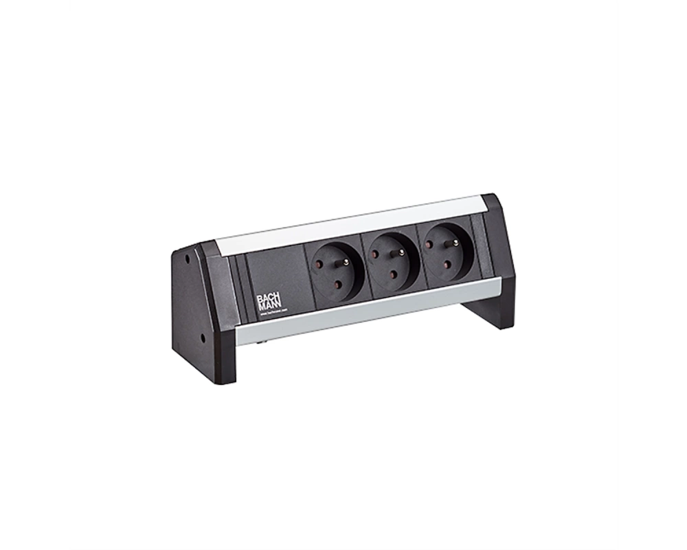 BACHMANN DESK 3xUTE 35° schwarz Ein-Ausgang:GST18